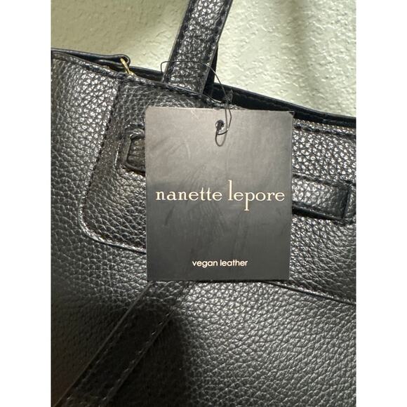 Nanette Lepore Arriss Triple Section Shoulder Bag Black - Picture 4 of 13